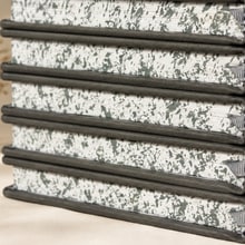 Patterned edge-printed book block sample.